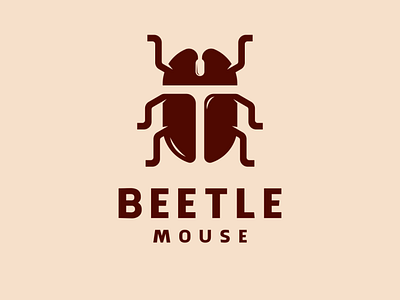 Beetle and Mouse Negative Space design branding design illustration logo negativespace vector