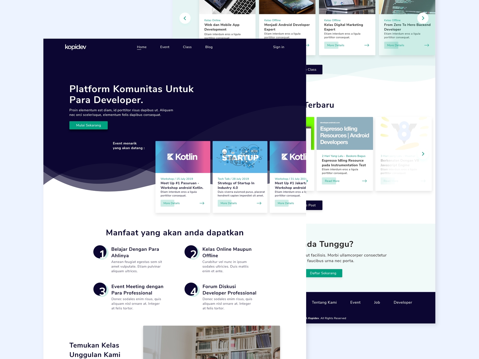 Kopidev Forum UI Design by Al Fitra Netera Anfal on Dribbble