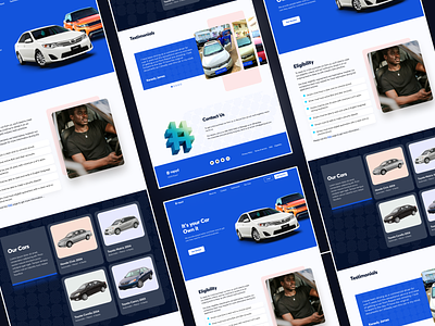 Website design for Rapyd cars cars figma landing page web