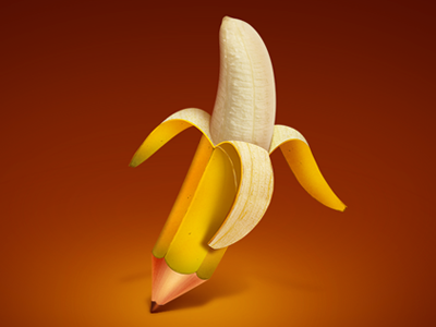 Включи big banana. Банановый карандаш. Биг банана. Банана пэнсил. Биг банана Pencil.