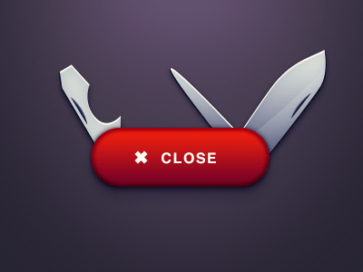 Swiss knife (animated) animation button fun gif knife photoshop red ui