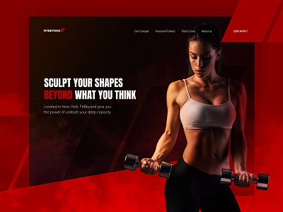 FitBeyond Website branding fitness ui web web design