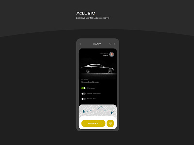 xclusiv app car driving localisation luxe