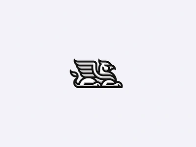 Griffin concept dragon eagle griffin gryphon lion logo