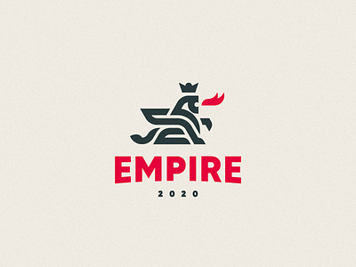 Empire dragon gryphon leo logo