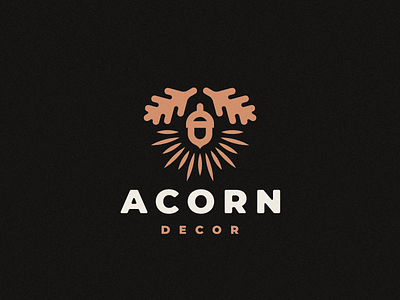 Acorn acorn decor logo oak