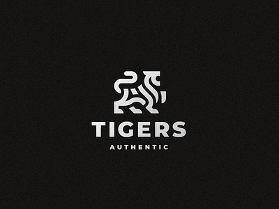 Tigers cat logo tiger
