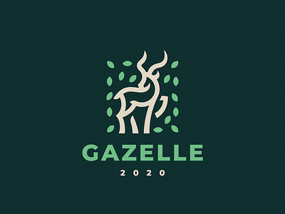 Gazelle antelope logo