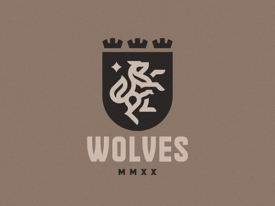 Wolves concept logo wolf wolves