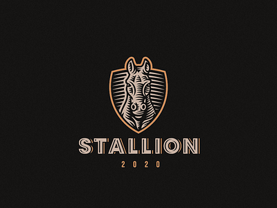 Stallion horse logo stallion