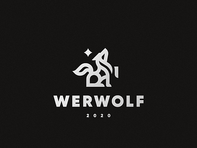 Wolf concept logo werwolf wolf