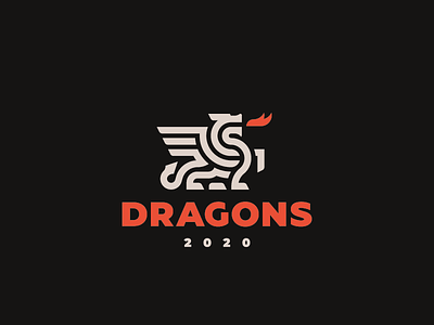 Dragons concept dragon logo
