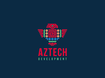 Aztech aztec bird concept eagle logo