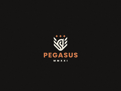 Pegasus horse logo pegasus