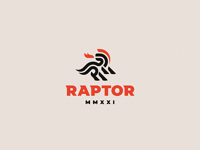 Raptor concept dinosaur dragon logo raptor