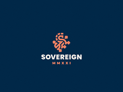 Sovereign concept leo lion logo