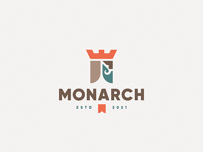 Monarch king logo monarch