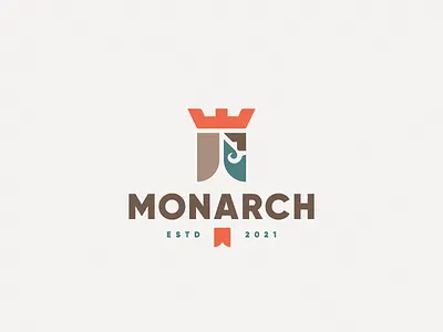 Monarch king logo monarch