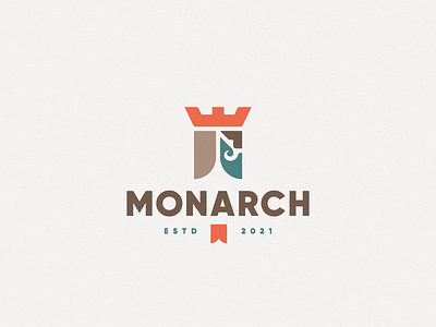 Monarch king logo monarch
