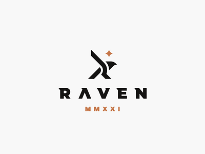 Raven bird eagle logo raven