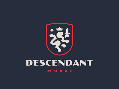 Descendant crest leo lion logo