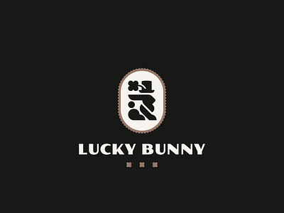 Lucky Bunny banny logo rabbit