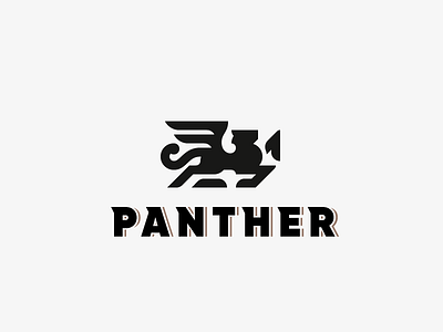 Panther lion logo panther