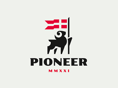 Pioneer aries logo ram sheep