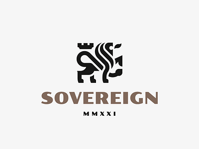 Sovereign concept leo lion logo