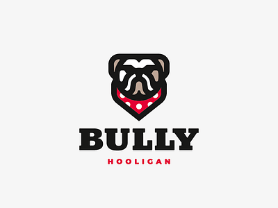 Bully bulldog dog logo