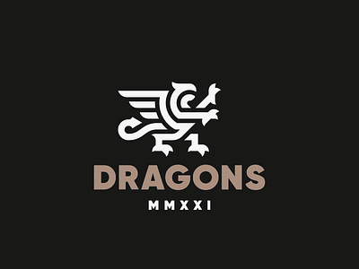 Dragons dragon eagle gryphon logo