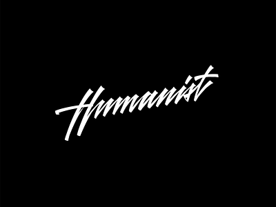 Humanist concept handlettering humanist lettering logo