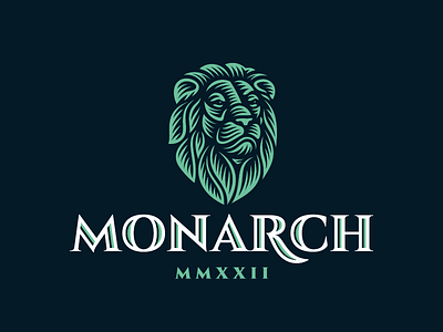 Monarch concept leo lion logo