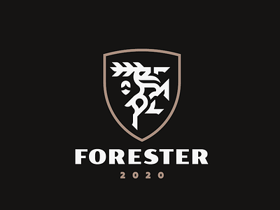 Forester deer logo stag