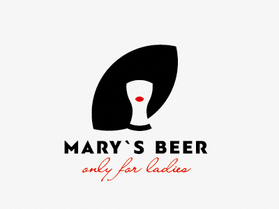 Mary`s Beer beer lady logo