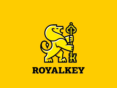 Royal Key estate key lion logo real