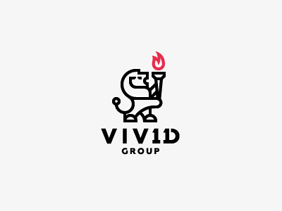 Vivid Logo All lion logo