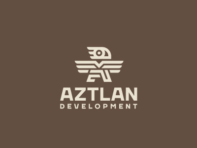 Aztlan aztec bird logo