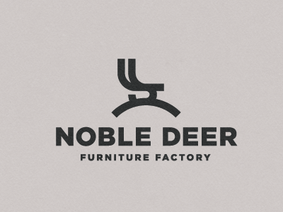 Noble Deer chair concept deer factory furniture logo