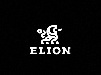 ELION concept leo lion logo