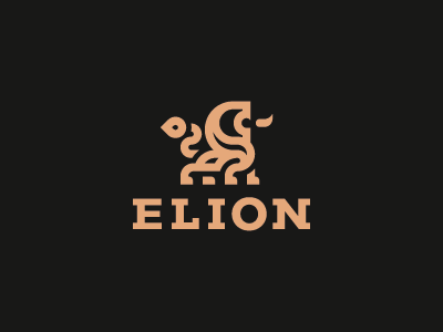 ELION leo lion logo