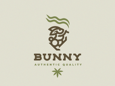 Bunny bunny logo rabbit