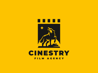 Cinestry cinema logo movie wolf