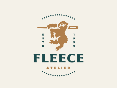 Fleece atelier logo sheep wool