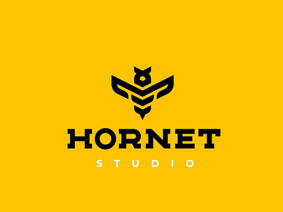 Hornet bee concept hornet logo