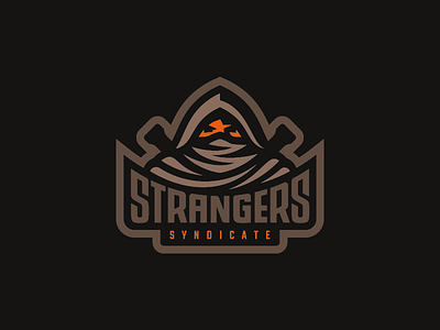 Strangers design logo strangers