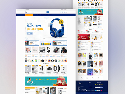 E-Commerce Web UI Design branding design ecommerce graphic design hero shot home page illustration logo ui ui design uiux design