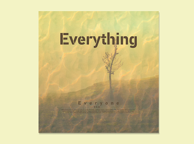 Album Cover "Everything" design graphic design typography vector