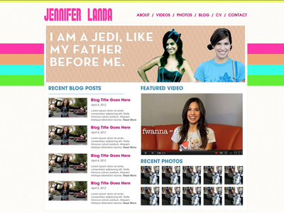 Jennifer's Website geek retro website