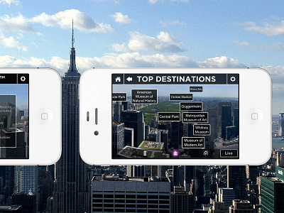Top of the Rock iPhone app android ios mobile ui